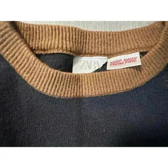 Zara Contrasting Knit‎ Sweater size 3-4 years - Picture 3 of 5
